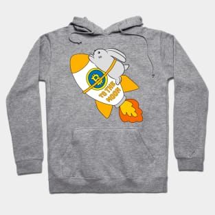 Bitcoin to the Moon - Rabbit Hoodie